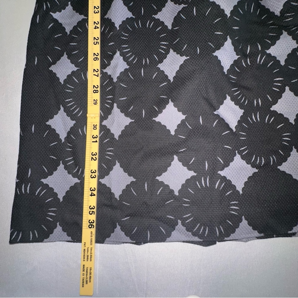 Boden • Purple Grey Black Floral Patterned Dress W/Belt Size 6R - Picture 13 of 13